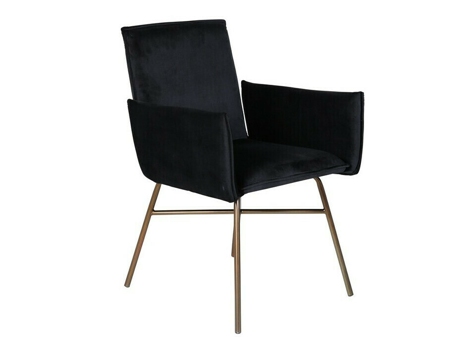 Salle à manger complète Dallas 3315 (Noir + Cuivre)