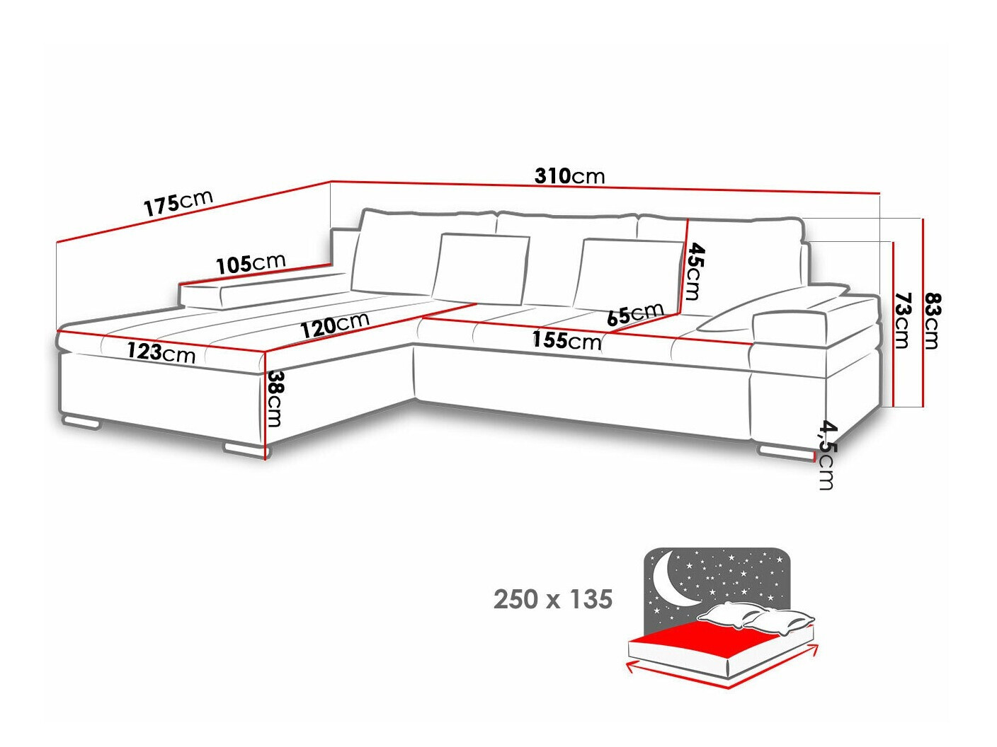 Canapé d'angle Comfivo Olivetum (Uttario Velvet + Senegal 825)