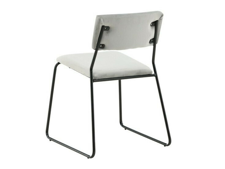 Salle à manger complète Dallas 3322 (Noir + Gris clair)