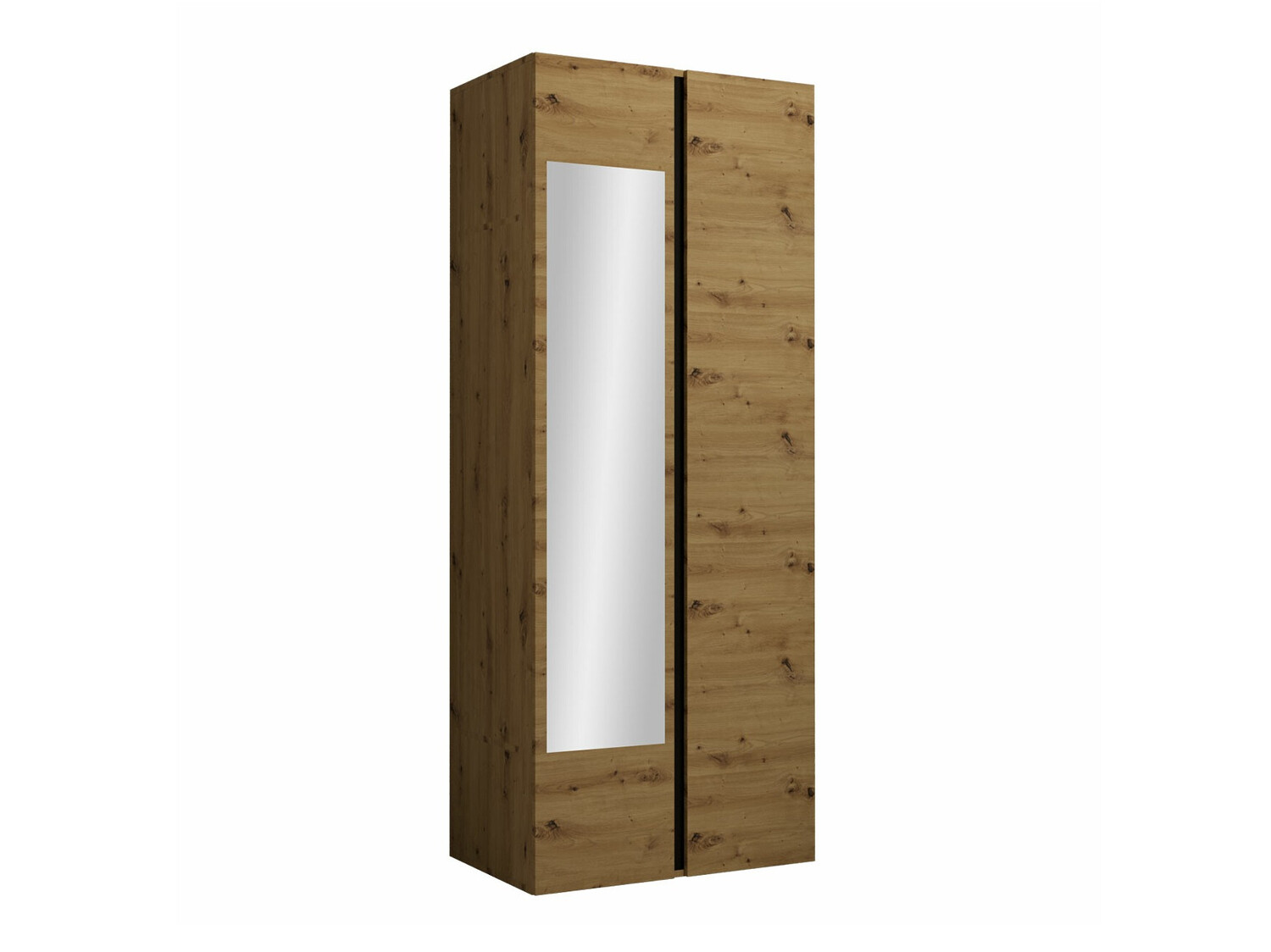 Armoire Pinis I (Chêne Artisan + Noir)