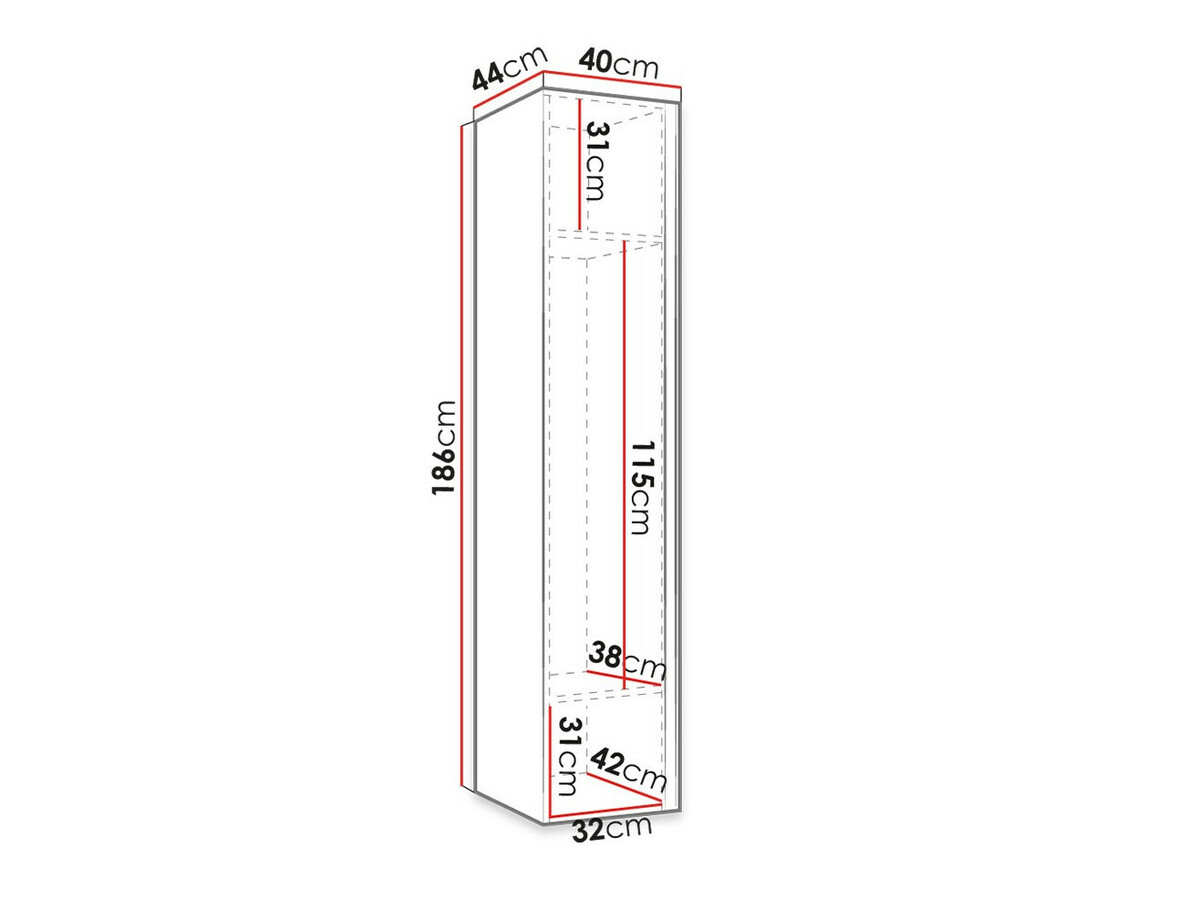 Armoire Pinis II (Graphite)