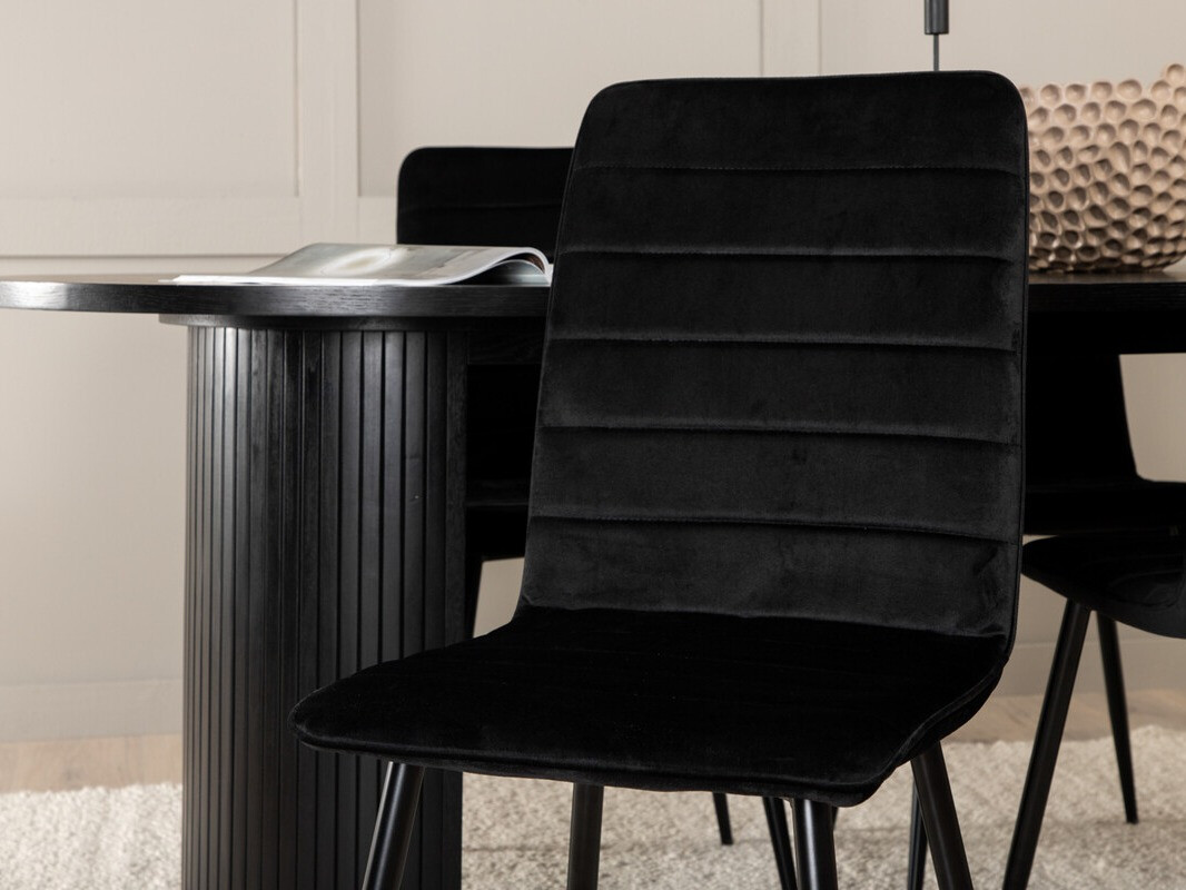 Salle à manger complète Dallas 3325 (Noir)