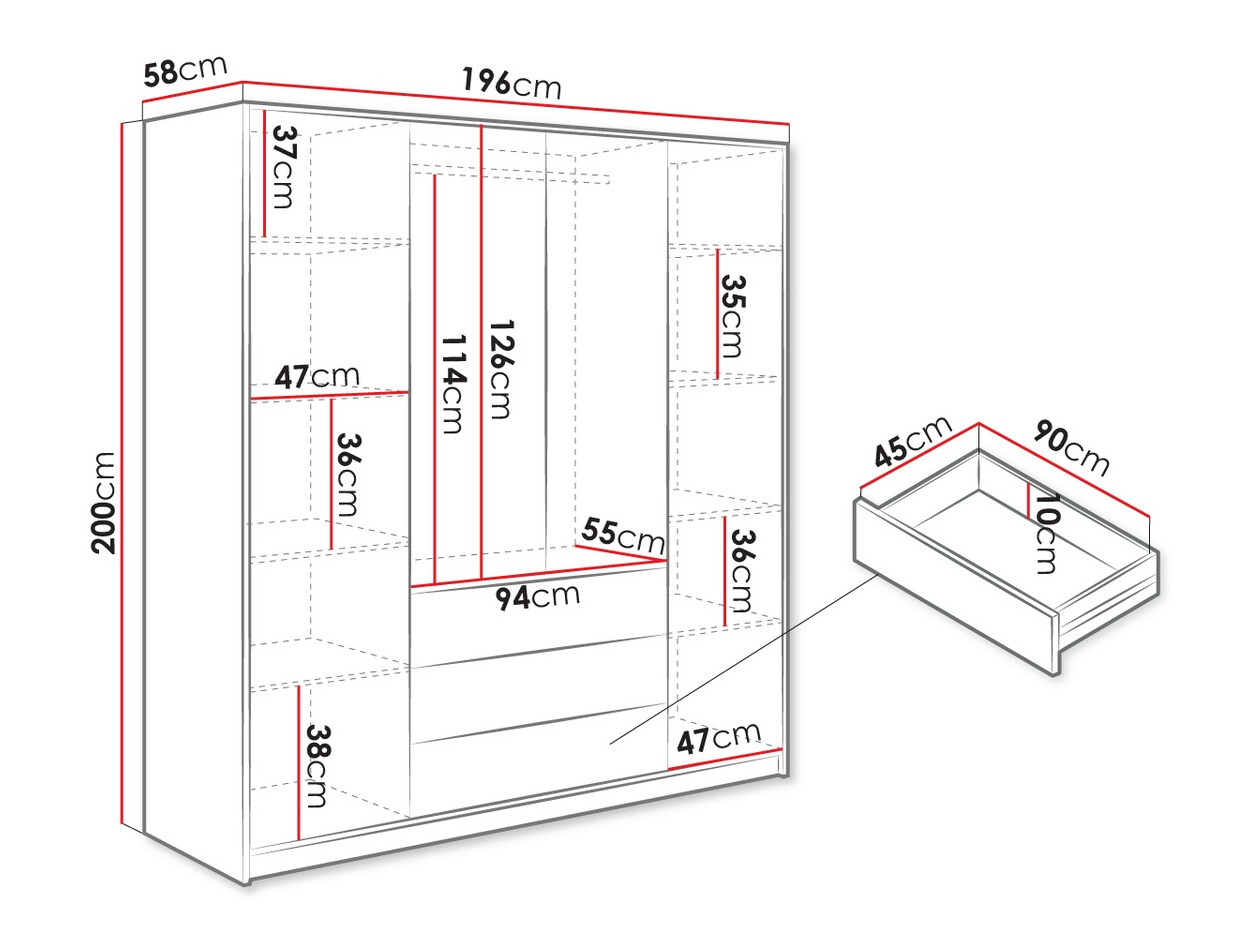 Armoire Collis V (Blanc)