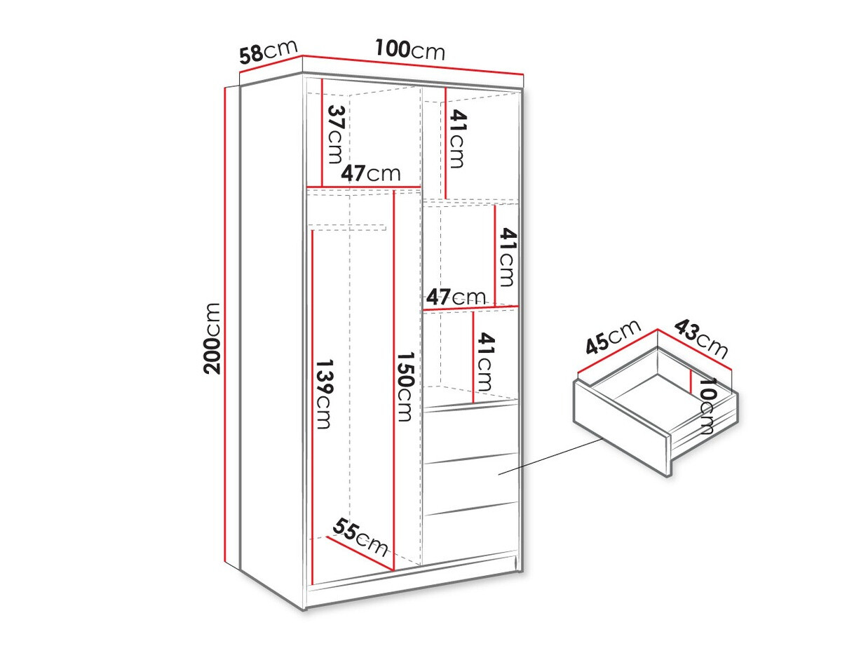 Armoire Enolevo 112 (Chêne wotan)