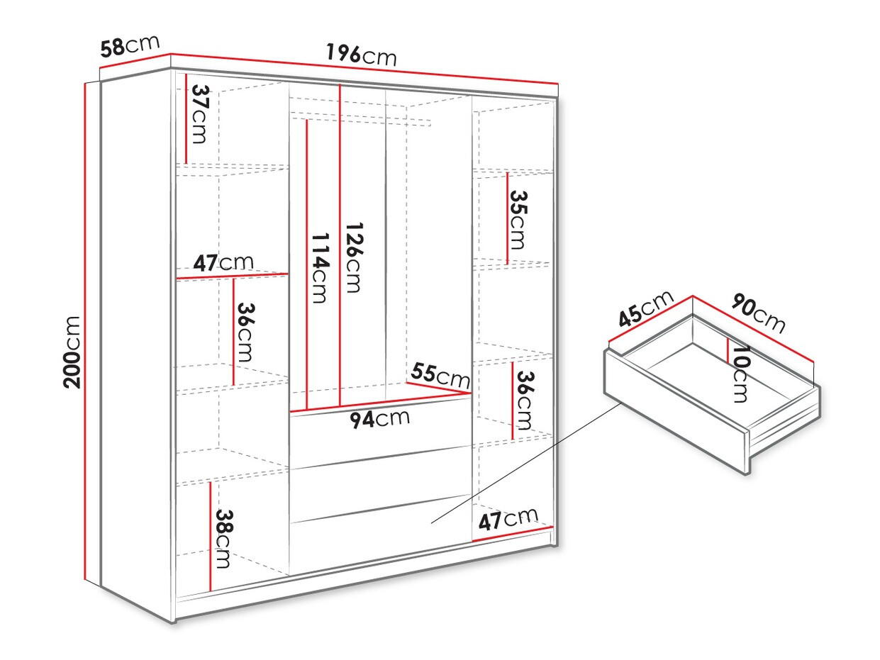 Armoire Enolevo 114 (Chêne wotan)