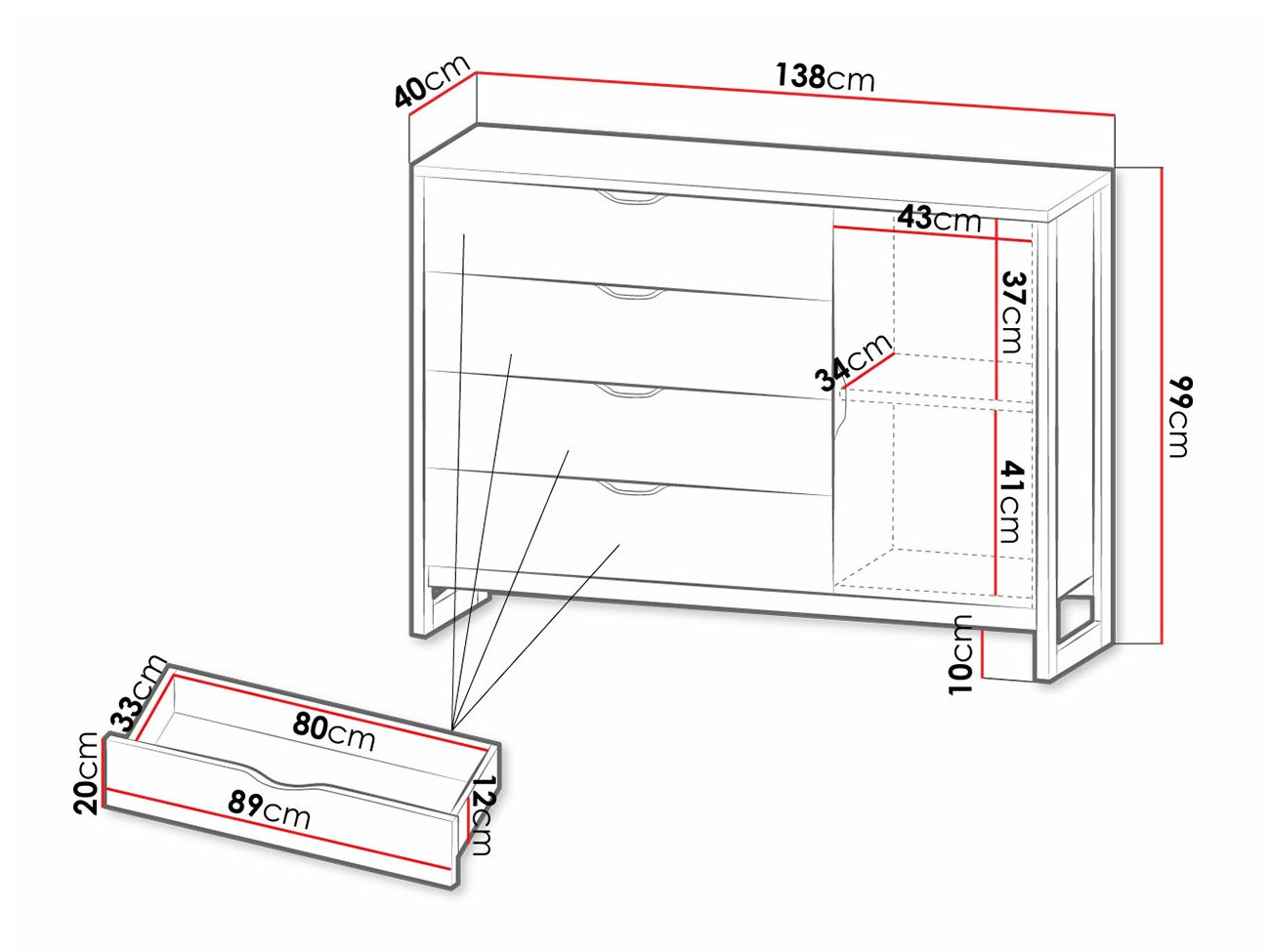Commode Kingston D120
