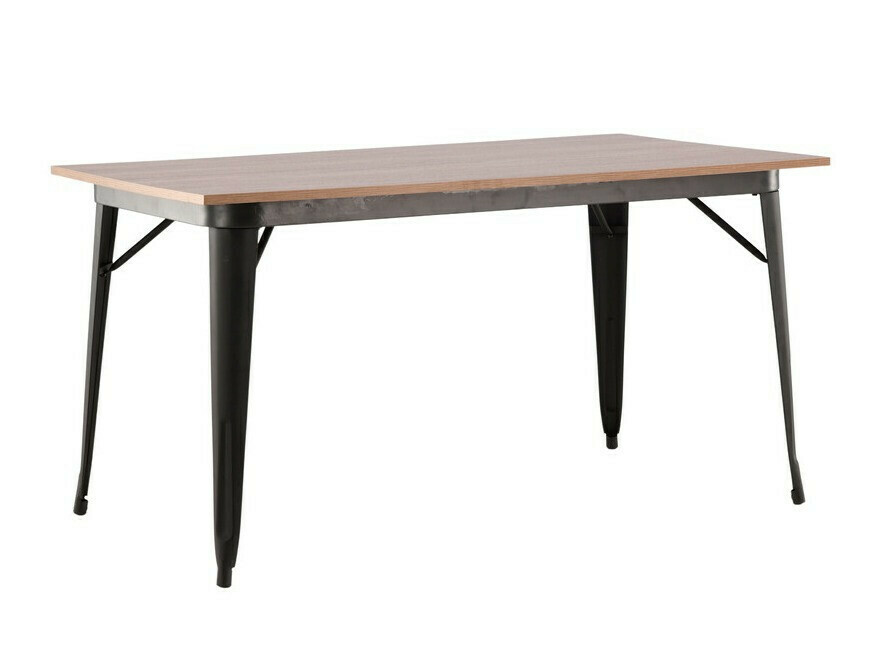 Salle à manger complète Dallas 3363 (Marron + Noir)