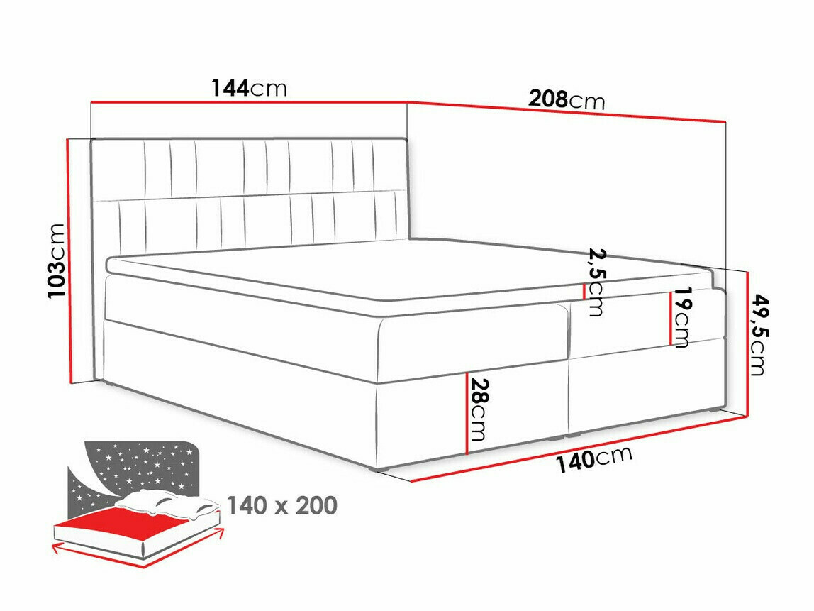 Lit boxspring Pons (Kronos 09)