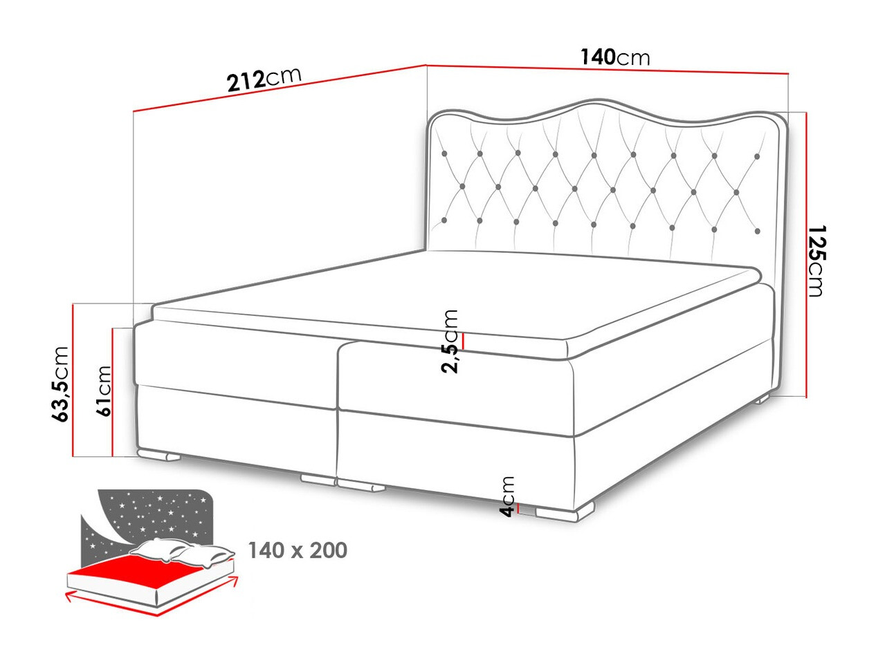 Lit boxspring Tectum I