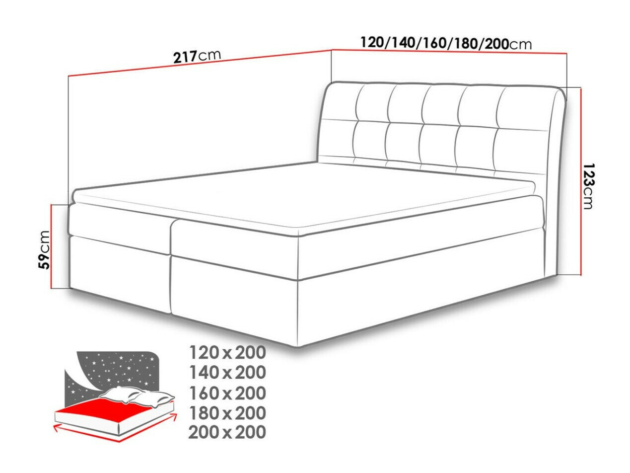 Lit boxspring Campania (Soft 033)