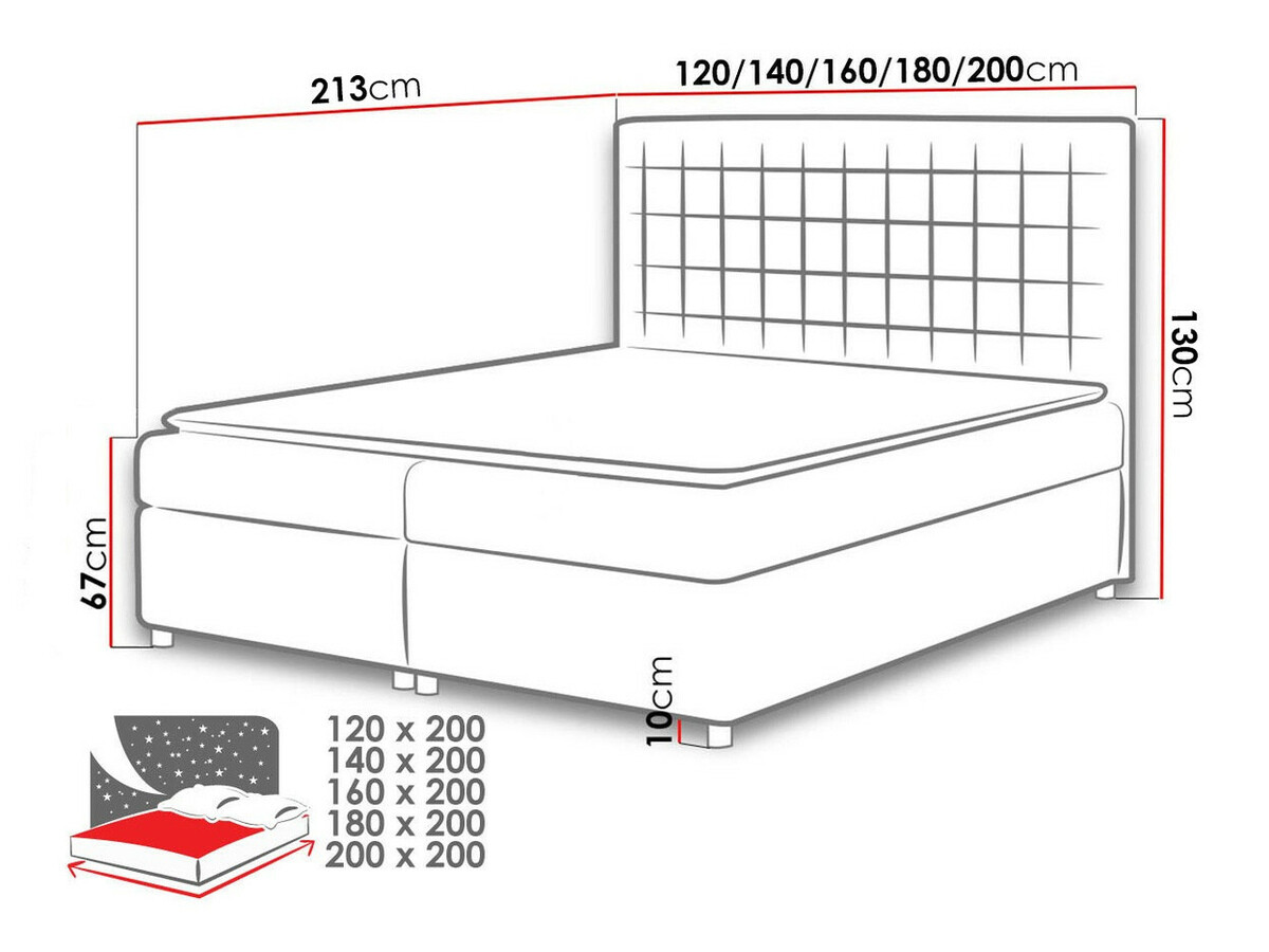 Lit boxspring Panis (Bristol 2458)