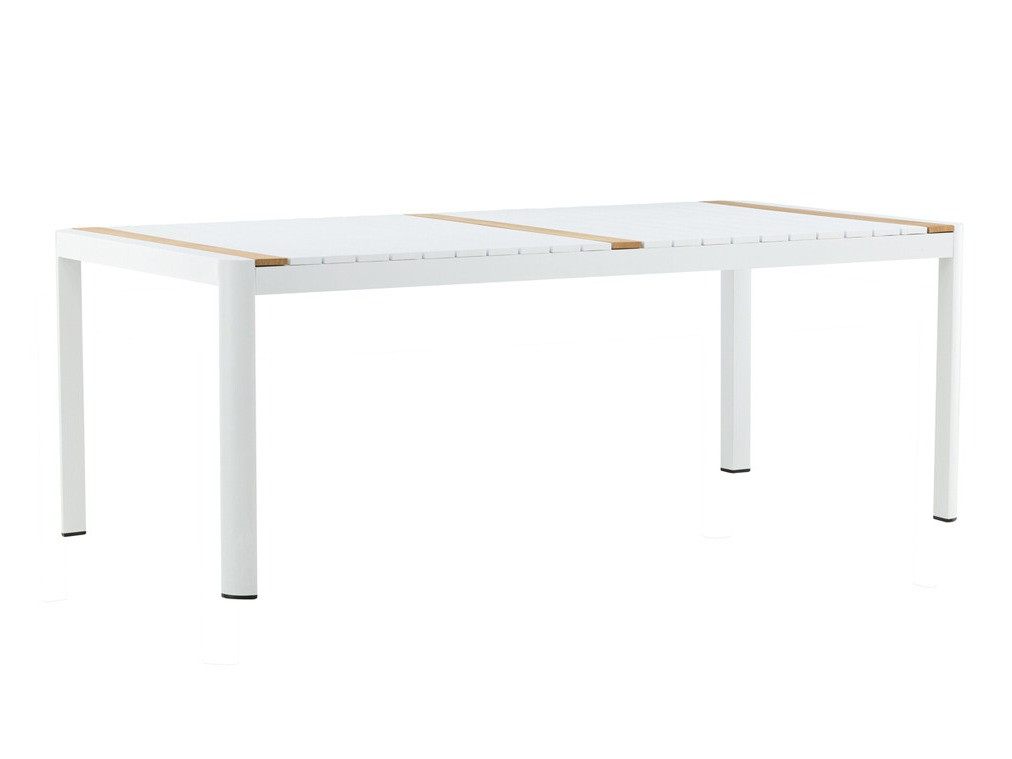 Table de jardin Dallas 2834 (Blanc + Marron)