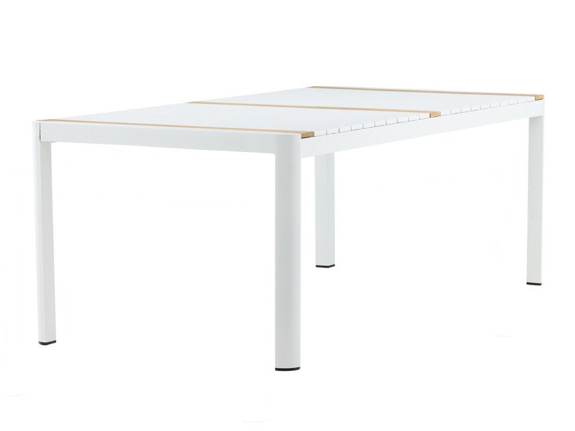 Table de jardin Dallas 2834 (Blanc + Marron)