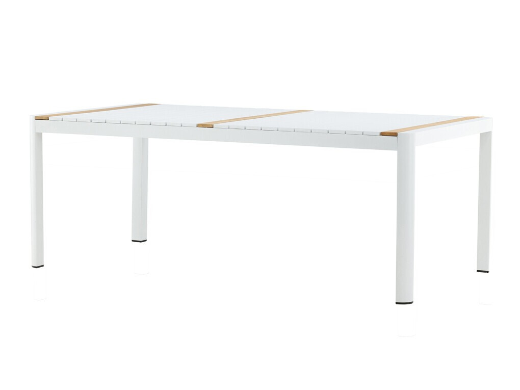 Table de jardin Dallas 2834 (Blanc + Marron)