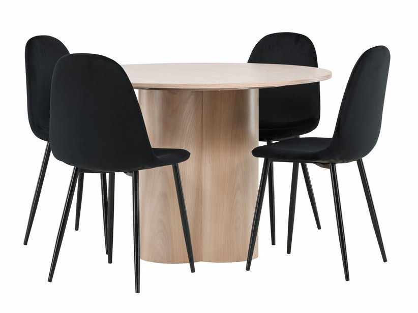 Salle à manger complète Dallas 3401 (Noir)