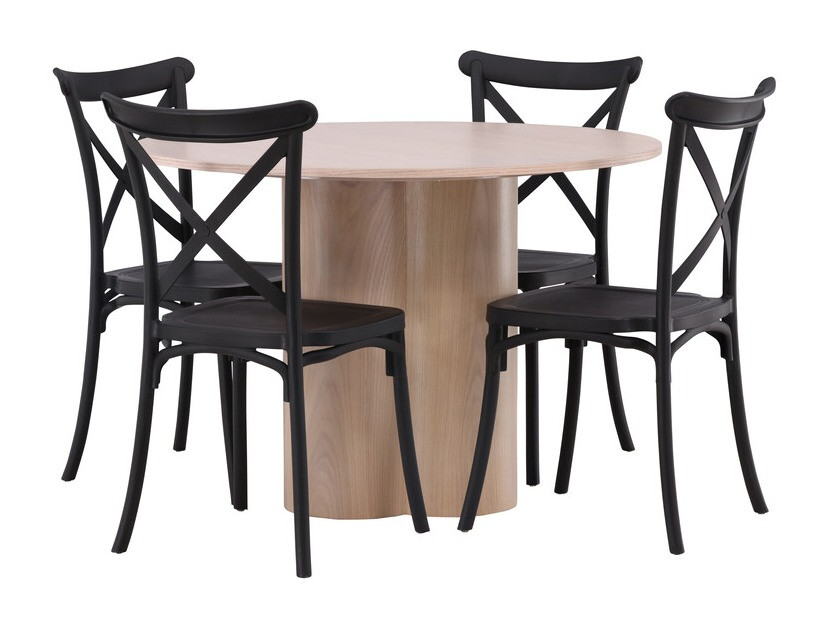 Salle à manger complète Dallas 3982 (Clair bois)