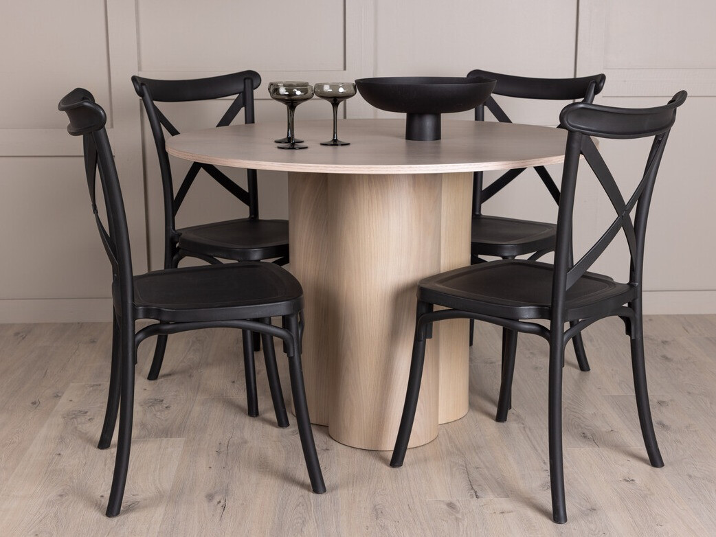 Salle à manger complète Dallas 3982 (Clair bois)