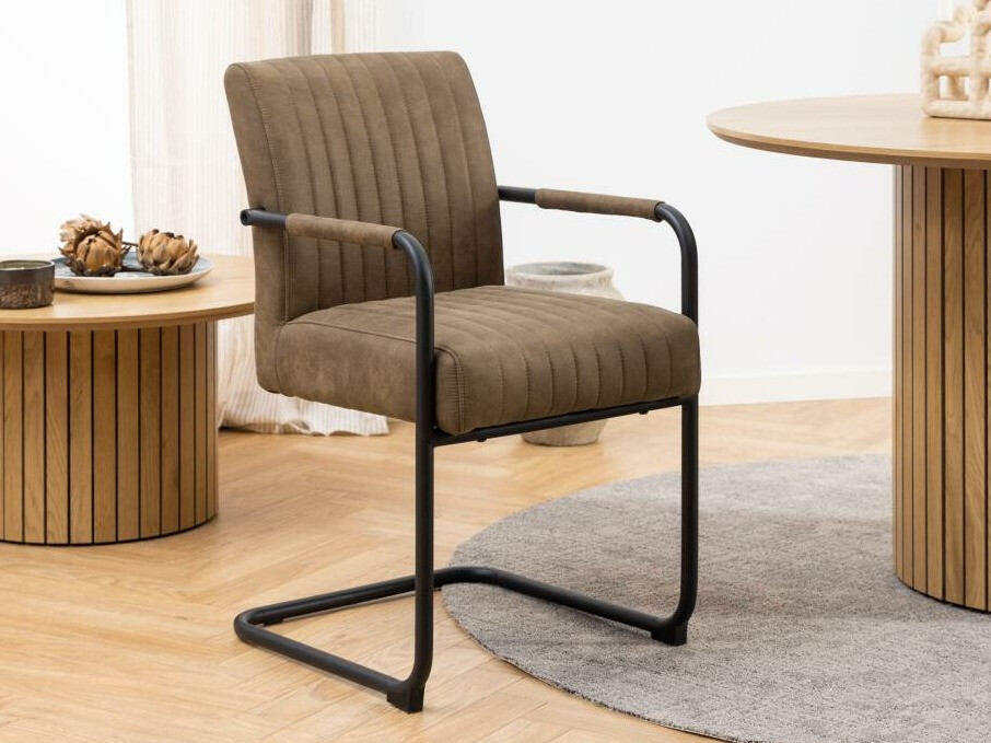 Chaise Norsica 737 (Noir + Marron)