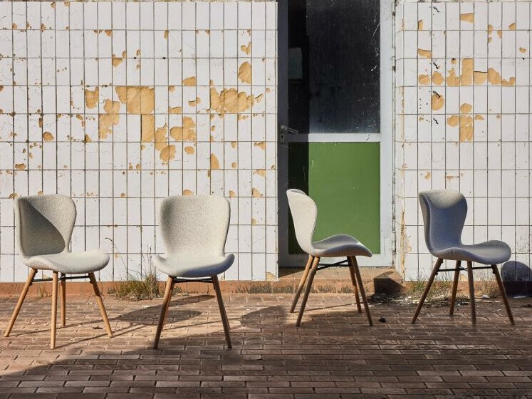 Chaise Norsica 788 (Beige + Clair bois)