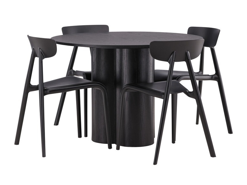 Salle à manger complète Dallas 3436 (Noir)