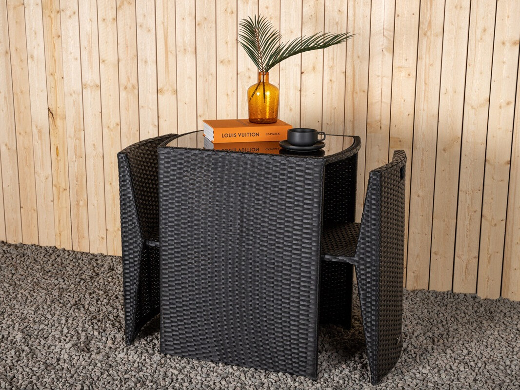 Ensemble de balcon Dallas 3458 (Noir)