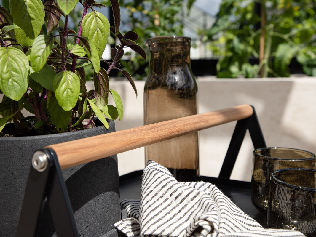 Table basse de jardin Dallas 3467 (Noir)