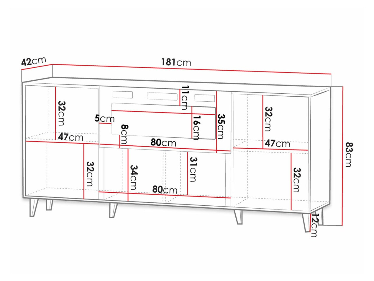 Buffet Remeta 106 (Chêne wotan)