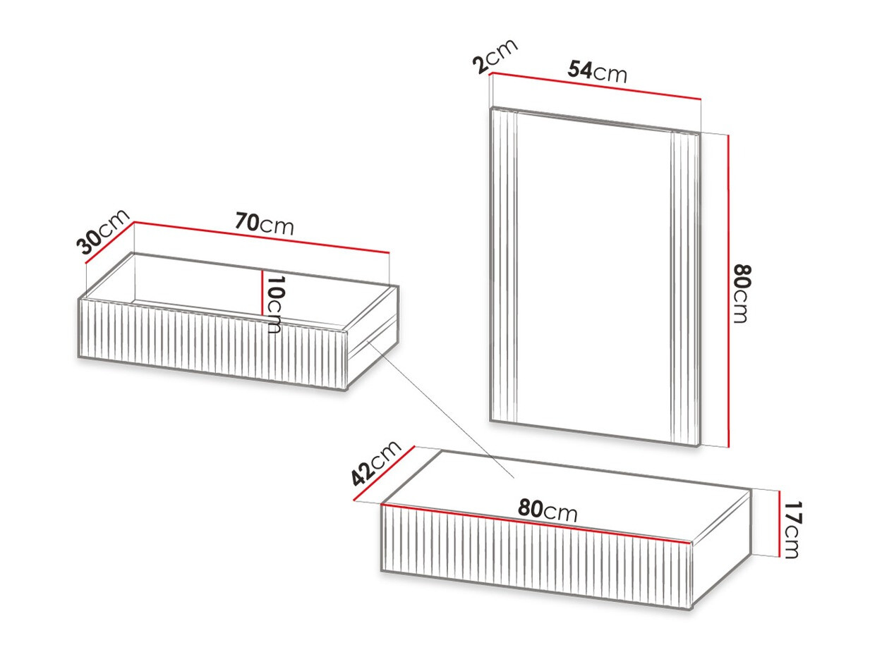 Coiffeuse Comes (Chêne wotan)