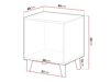 Ensemble de tables de chevet Remeta 104 (Anthracite)