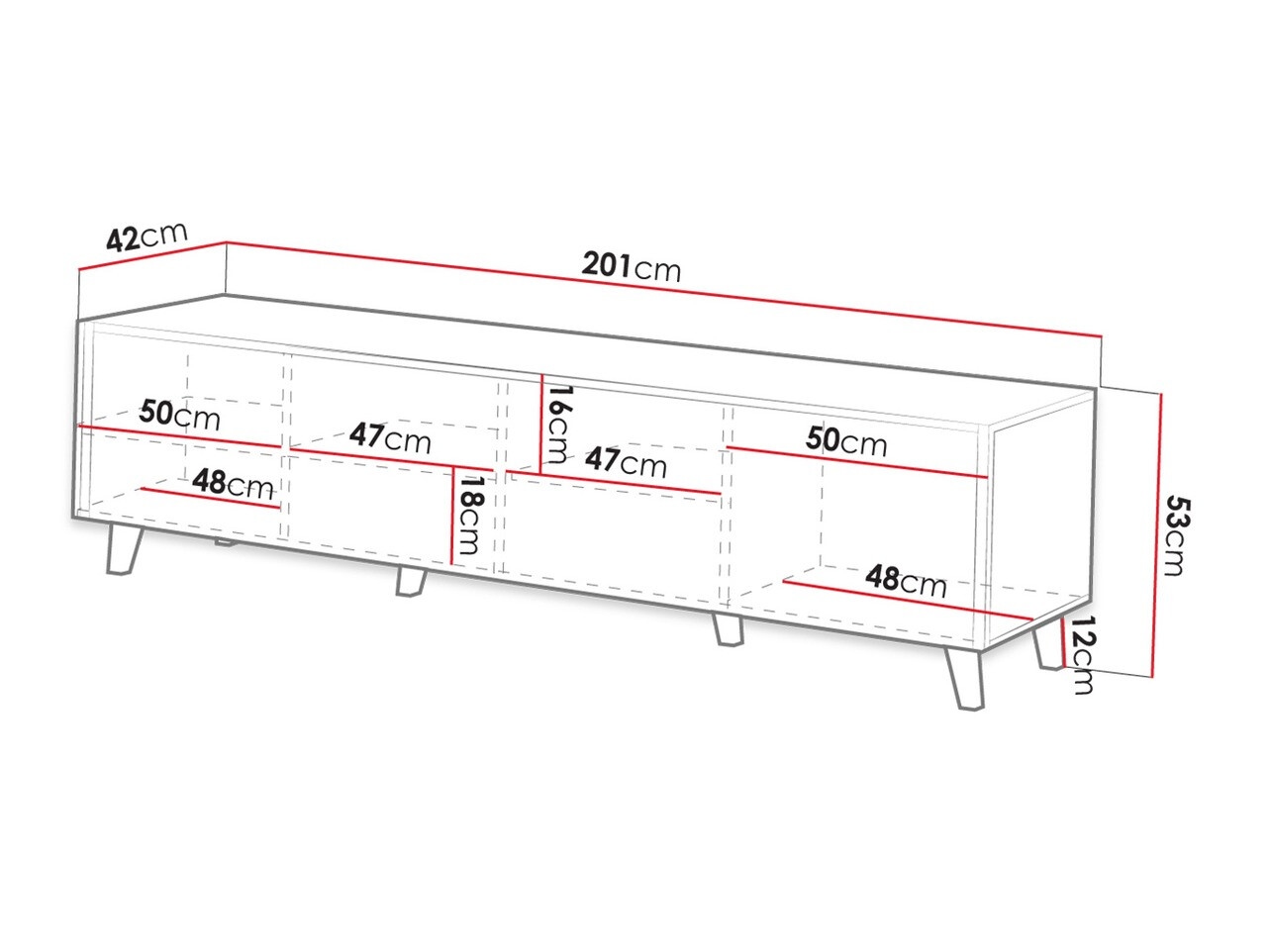 Meuble TV Remeta 103 (Anthracite)
