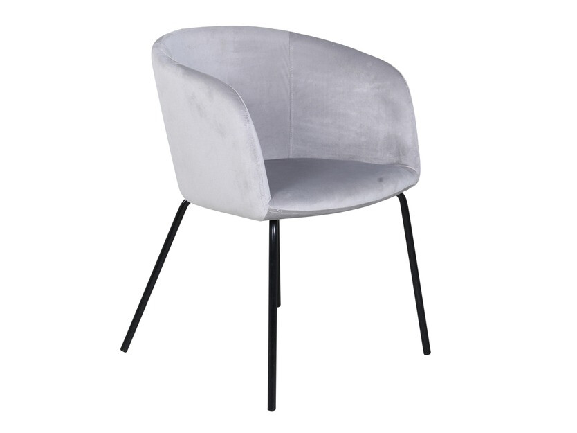 Salle à manger complète Dallas 2381 (Noir + Gris clair)
