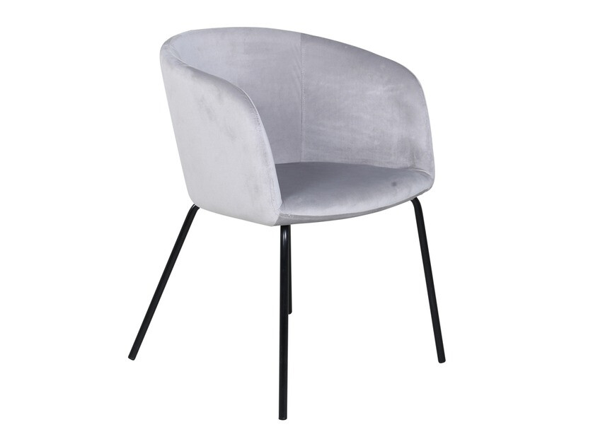 Salle à manger complète Dallas 2378 (Noir + Gris clair)