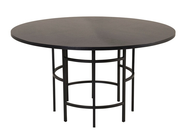 Salle à manger complète Dallas 2387 (Noir + Beige)