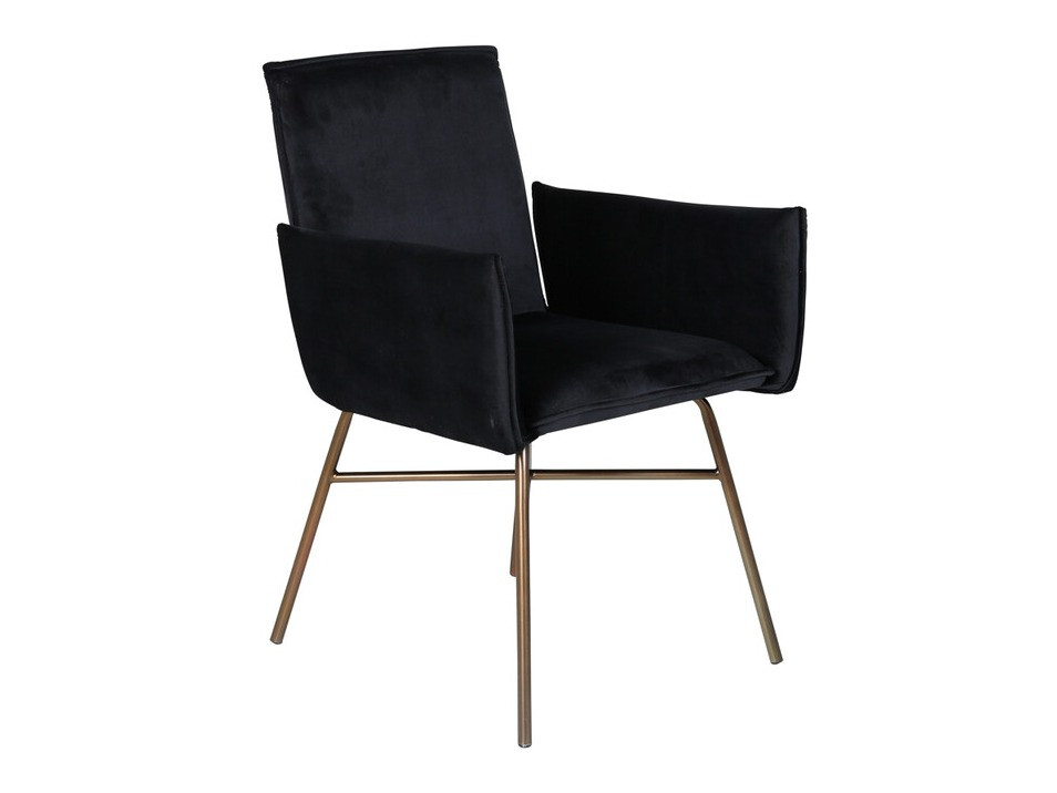 Salle à manger complète Dallas 2701 (Noir + Cuivre)