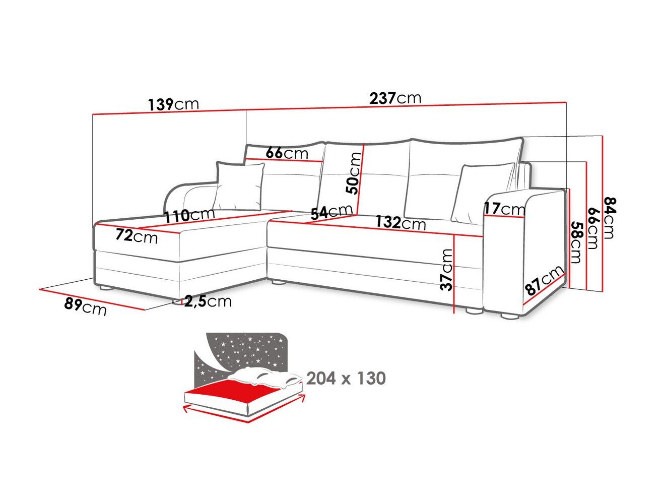 Canapé d'angle Memphis 112 (Lux 23 + Lux 14)