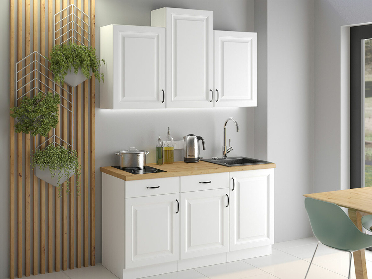 Armoire modulaire pour évier avec portes Retro White 106