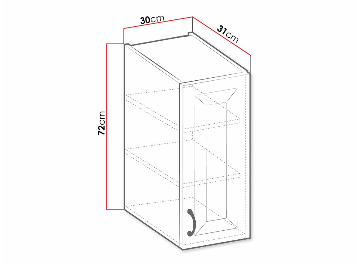 Armoire murale modulaire Retro Grey 123