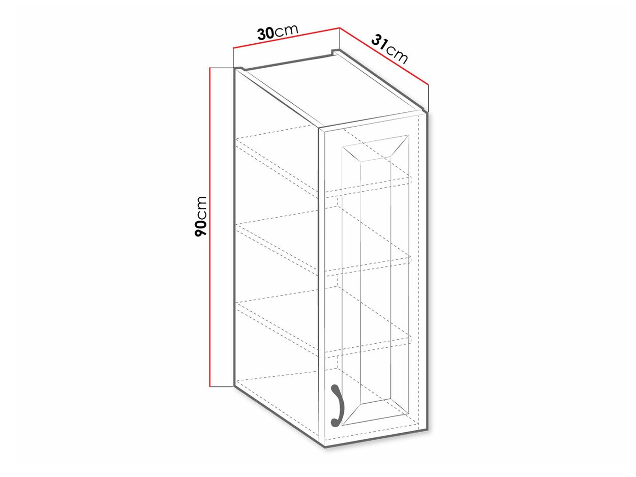 Armoire murale modulaire Retro Grey 124