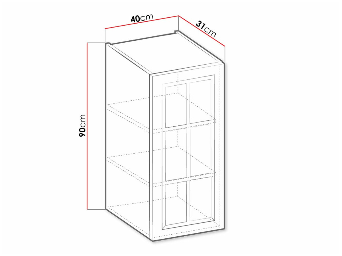 Armoire murale modulaire Retro Grey 129