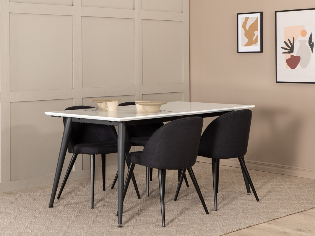 Salle à manger complète Dallas 2731 (Noir)