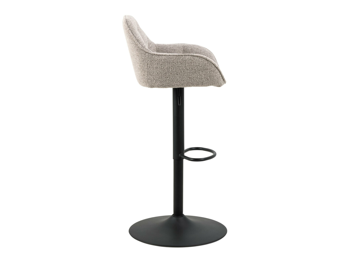 Chaise de bar mi-hauteur Norsica 650 (Noir + Beige)