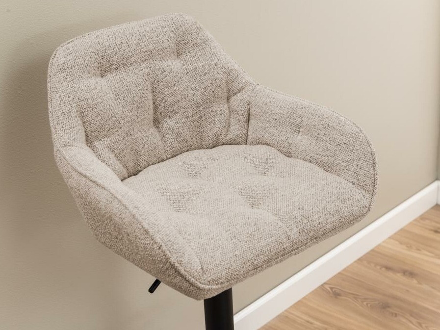 Chaise de bar mi-hauteur Norsica 650 (Noir + Beige)