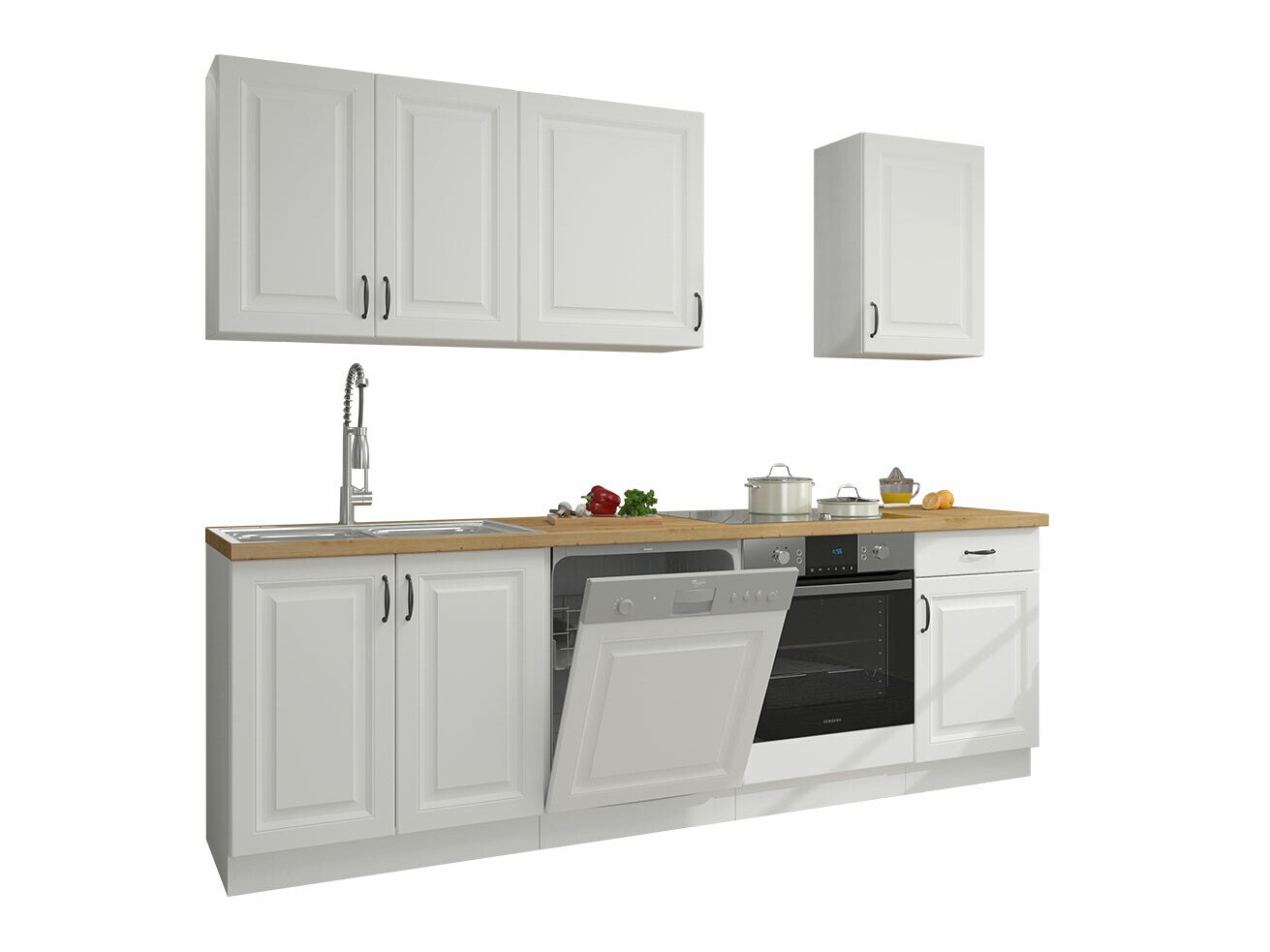 Cuisine complète modulaire Retro White 150