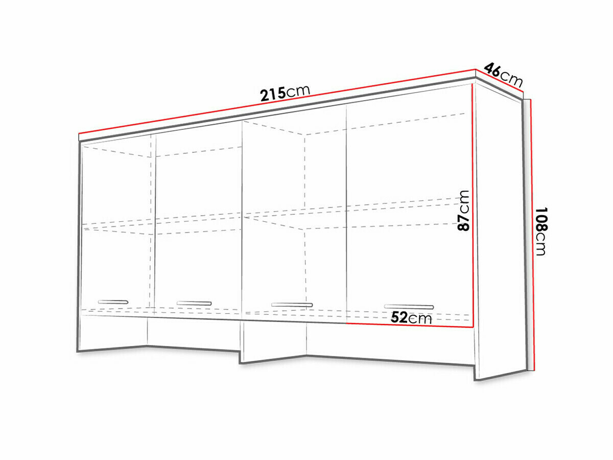 Buffet Concept Pro Lenart II (Blanc + Blanc brillant)
