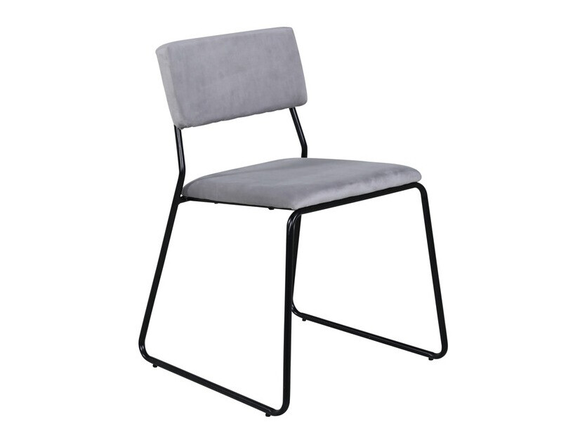 Salle à manger complète Dallas 2543 (Gris clair + Noir)