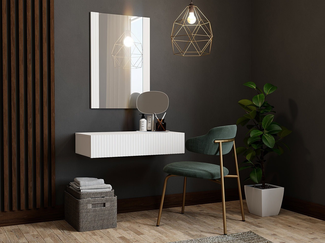 Coiffeuse Dicto (Blanc)