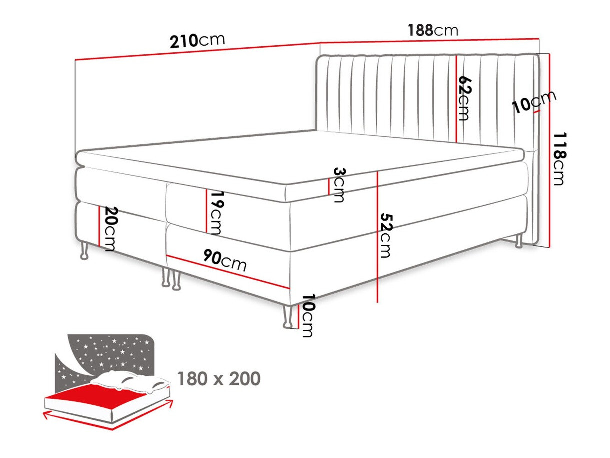 Lit boxspring ComfiDream Fjorina (Fresh 11)