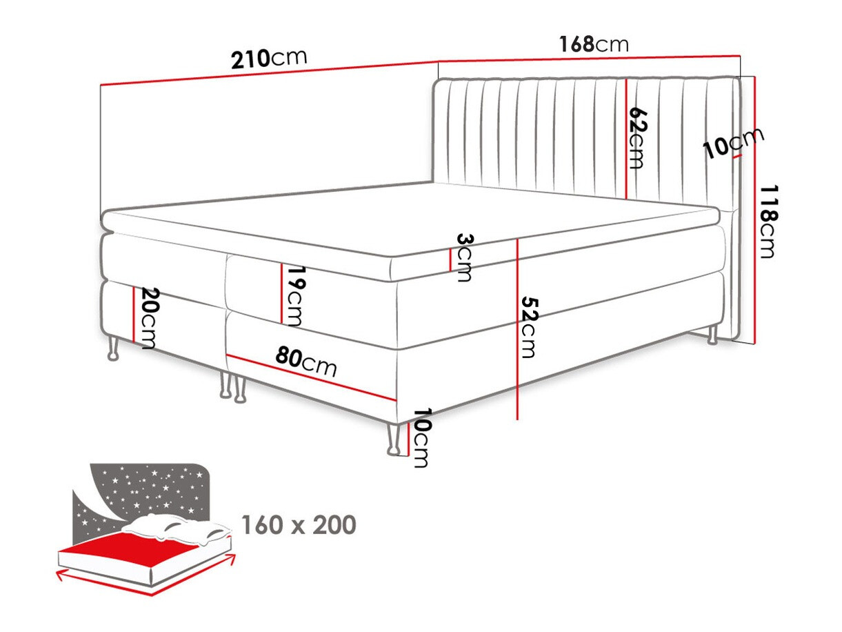 Lit boxspring ComfiDream Fjorina (Fresh 32)
