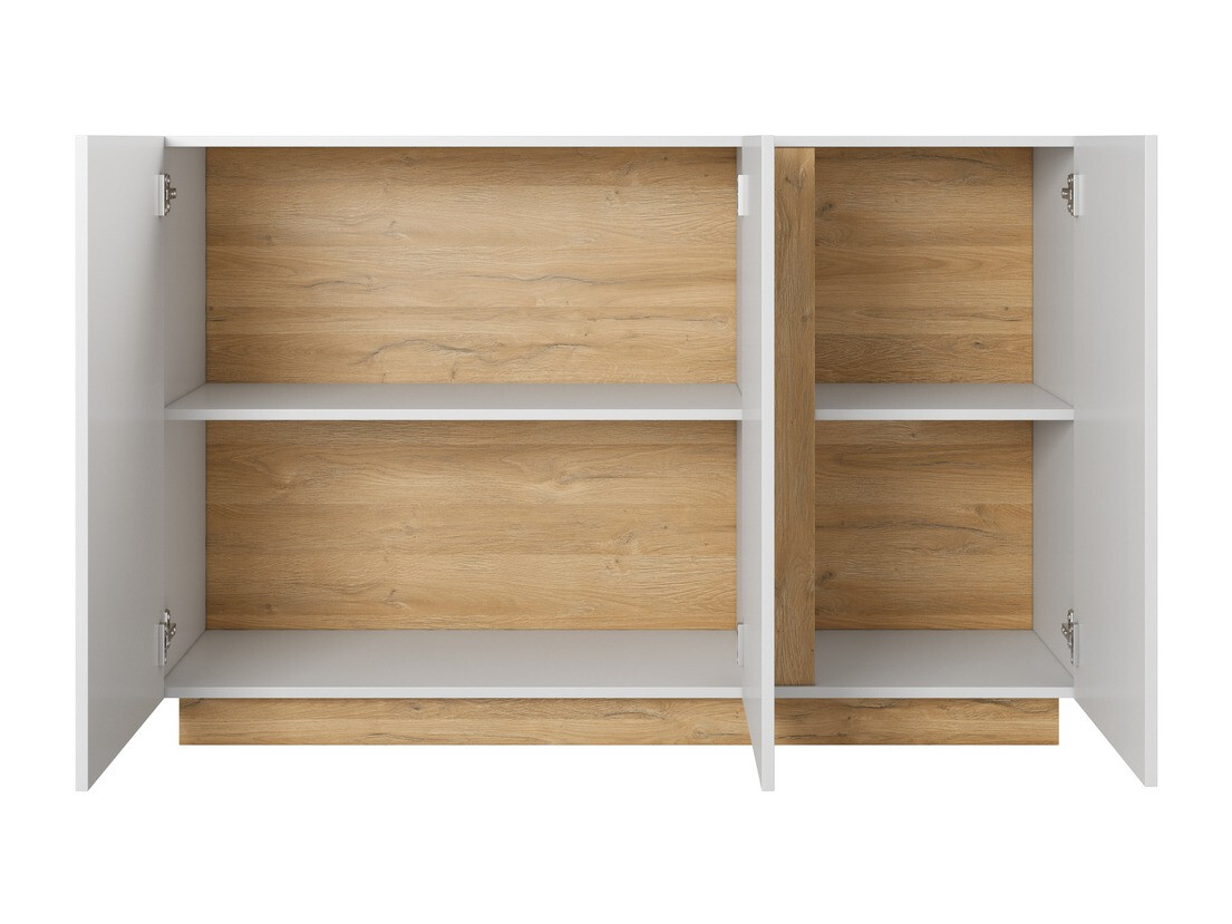 Buffet Novbela 106 (Blanc + Blanc brillant + Grandson chêne)