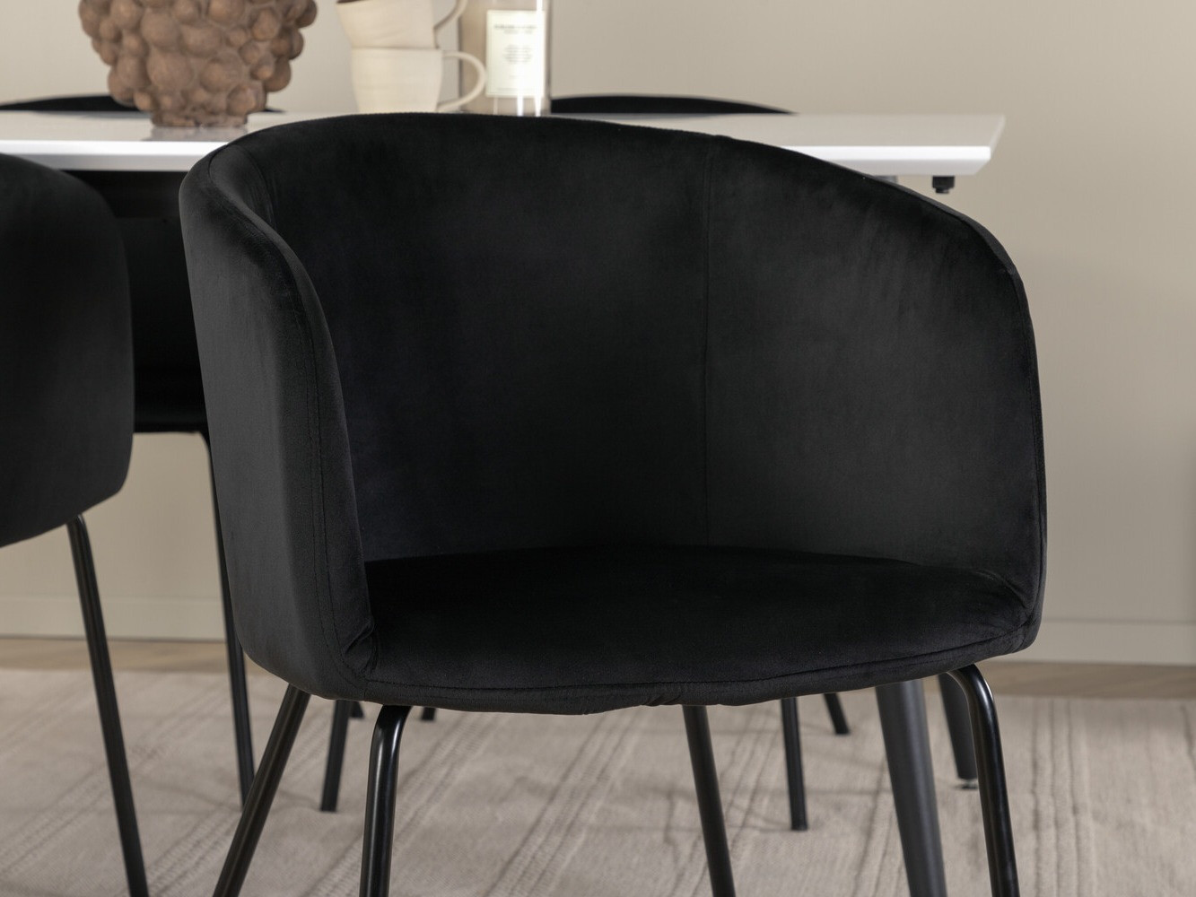 Salle à manger complète Dallas 2739 (Noir)